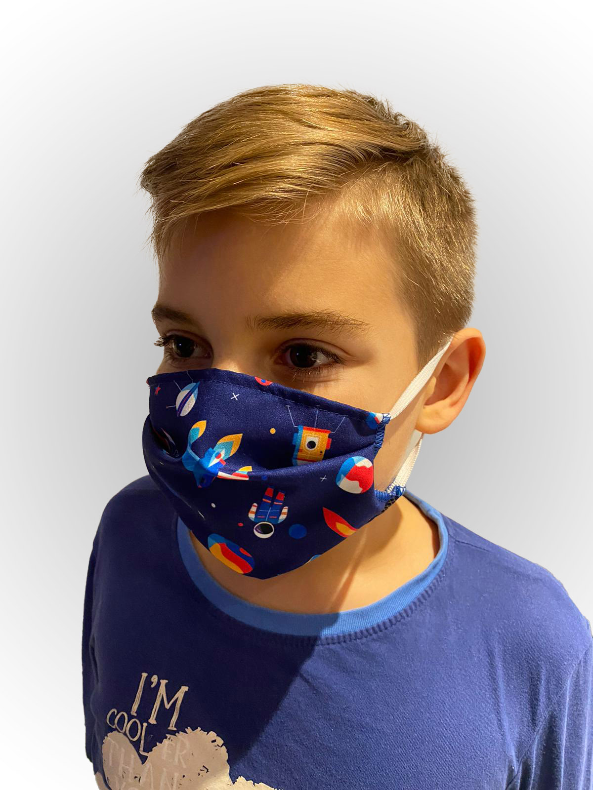 Masque Enfant - Fin Visage Neutre - Scrapmalin
